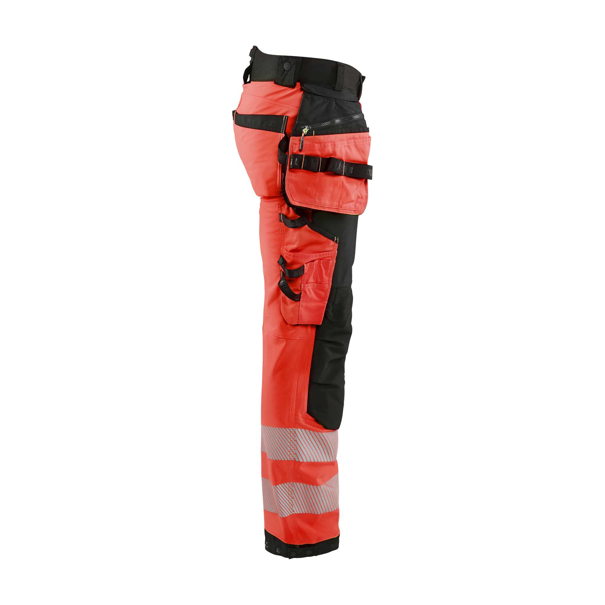 BLAKLADER 18202513 | Hi vis Softshell Trousers Hi Vis Reflective Work Trousers Men - Waterproof